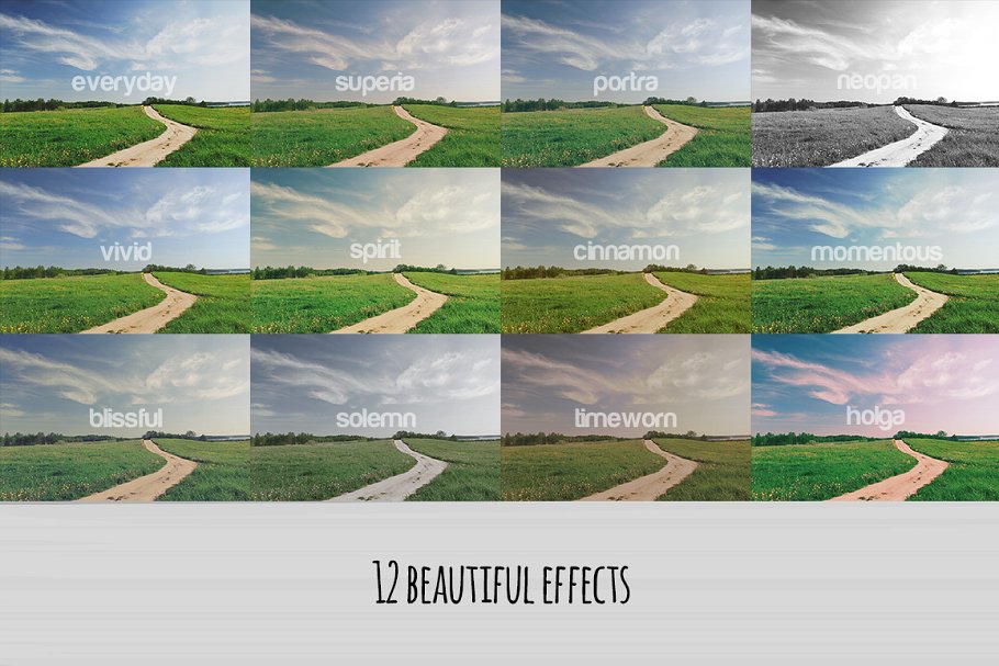 12个漂亮的婚礼摄影怀旧胶片效果  12 Beautiful Wedding Effects插图(1)