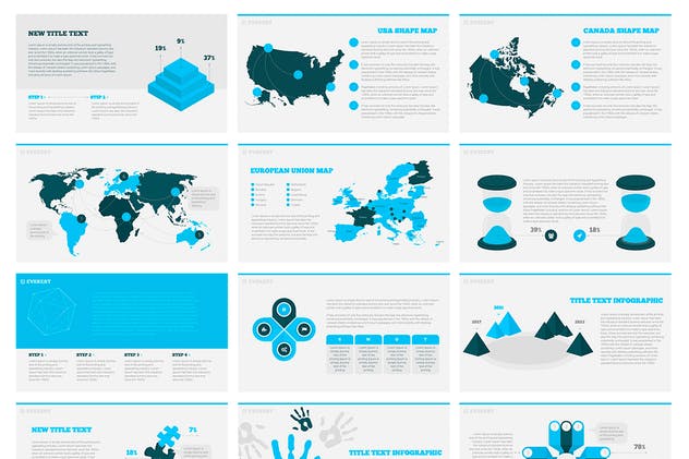 18000+页多用途商务企业主题Keynote幻灯片模板 Everest Business Keynote Template插图(4)