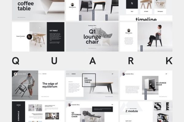 家居创意产品展示 Keynote 幻灯片模板 QUARK Keynote Presentation Template