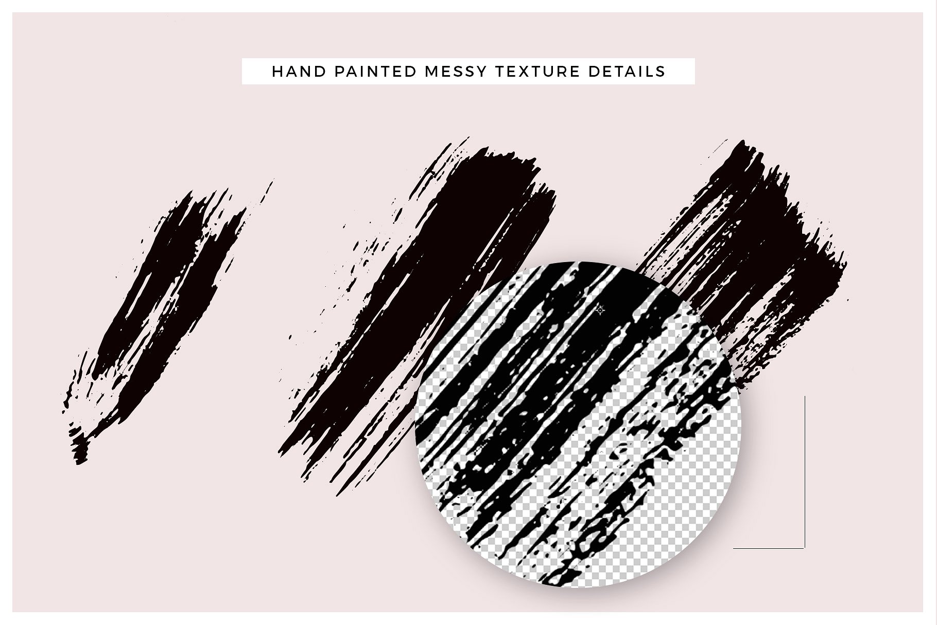 漆刷笔触PS笔刷 Inky Brush Strokes插图(12)