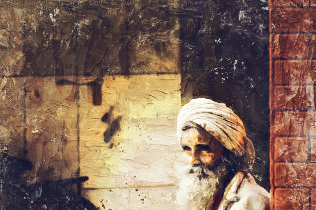 厚涂手法油画效果一键生成PS动作 Impasto Oil Paint Photoshop Action插图(7)