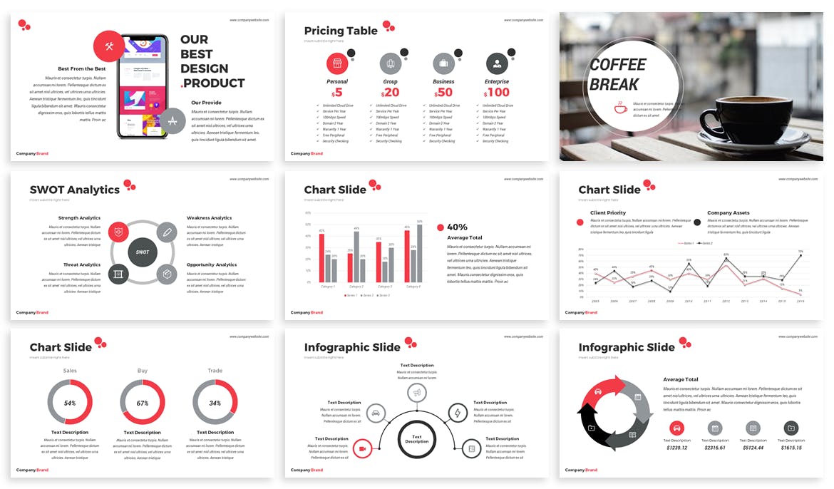企业公司介绍谷歌幻灯片设计模板[PPTX] Qreon – Business Google Slides Template插图(3)