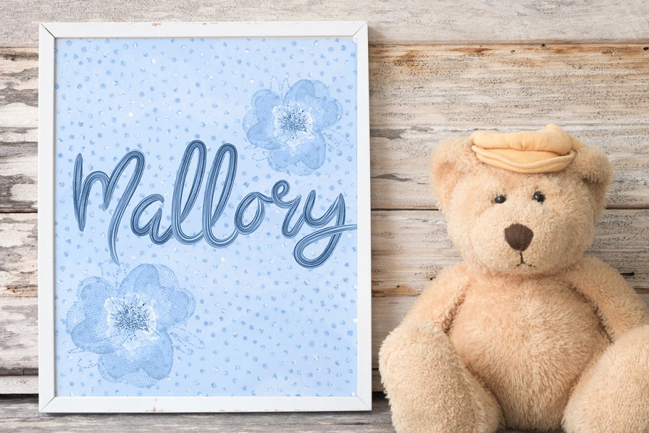 华丽的手写图形字体&PS字体笔刷 Fat & Fabulous: Graphic Brush Script插图(2)