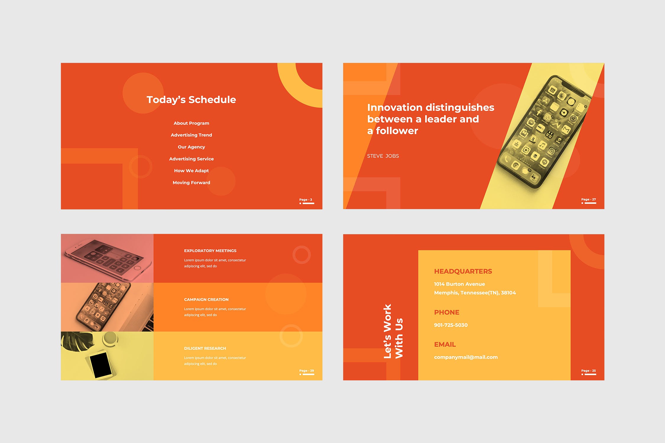 广告业务部门工作报告/项目规划素材库精选谷歌演示模板 Advertise – Google Slide Presentation插图(5)