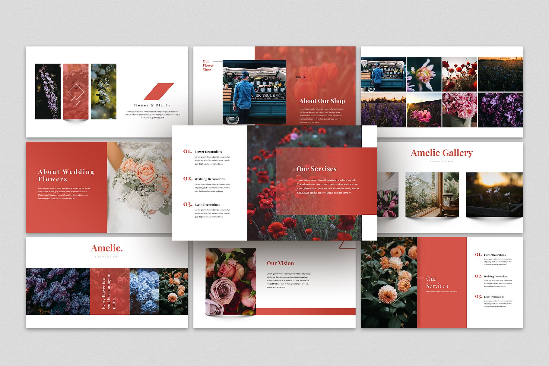 现代多图展示的PPT模板下载 AMELIA – Modern Powerpoint Template [pptx]插图(2)