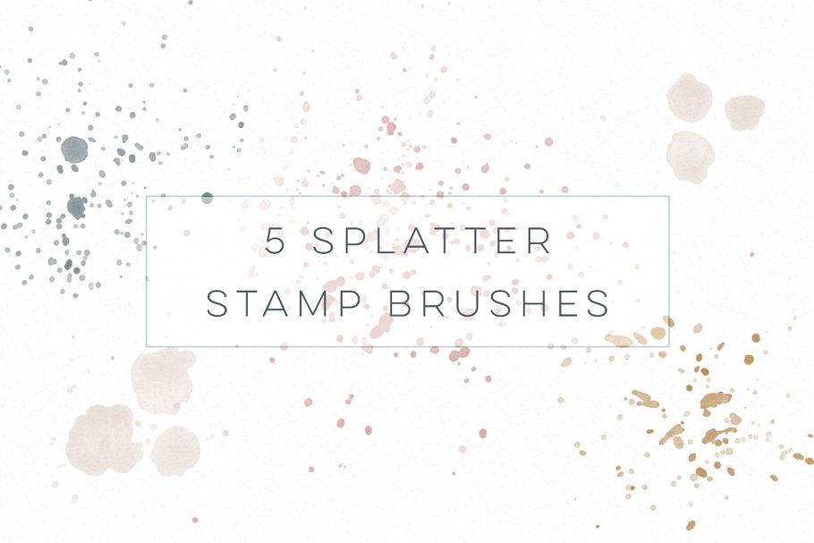 水彩画笔纹理Procreate笔刷 Procreate Brushes Watercolor Kit插图(7)