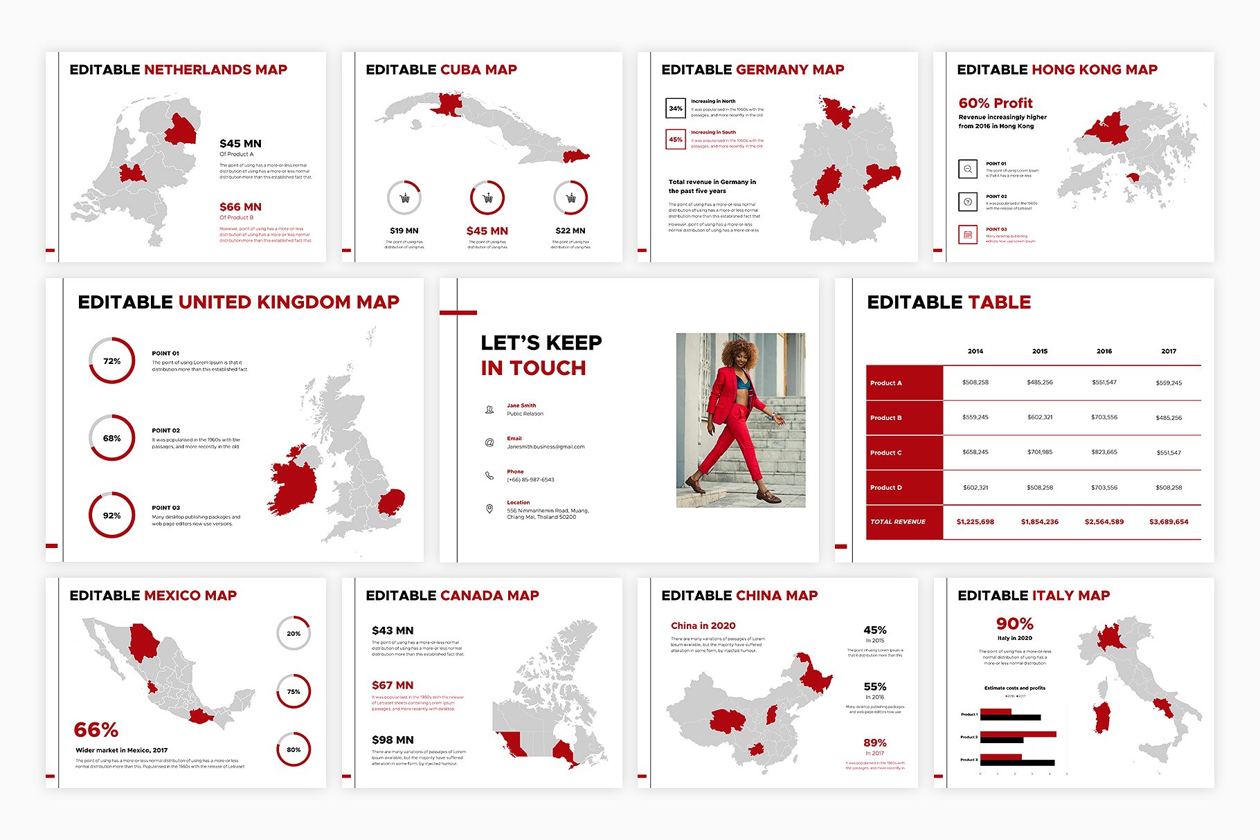易于使用的极简主义PPT模板下载 Simple PRO PowerPoint [pptx]插图(8)
