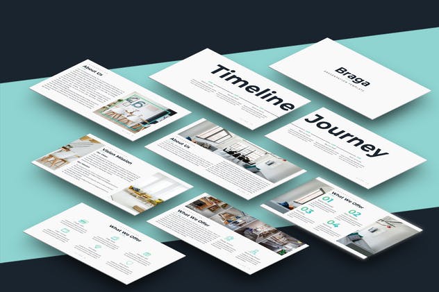 企业业务介绍创意PPT幻灯片模板 Braga – Powerpoint Template插图(1)
