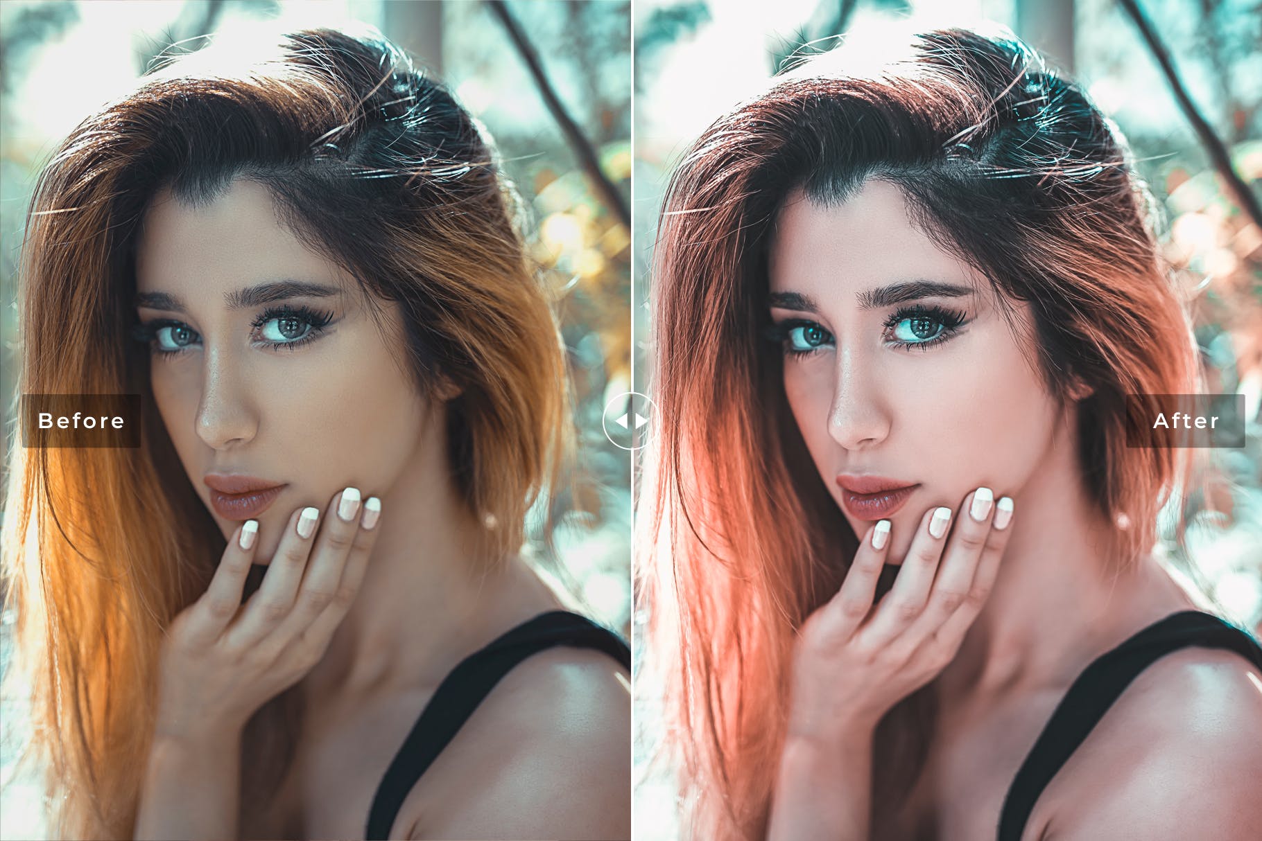 充满活力的暖色调人像摄影后期处理LR预设 Allure Mobile & Desktop Lightroom Presets插图(3)