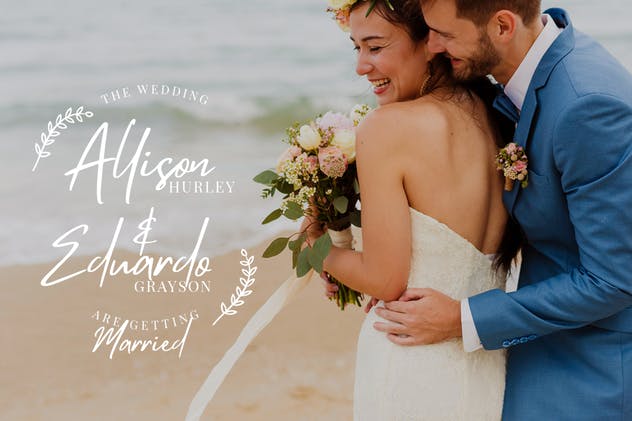 时尚手写英文签名字体 Mistrully Brush Script插图(4)