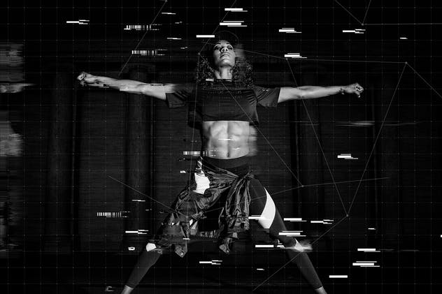 黑客极客充满科技感照片效果PS动作 Hacking Animation Photoshop Action插图(3)