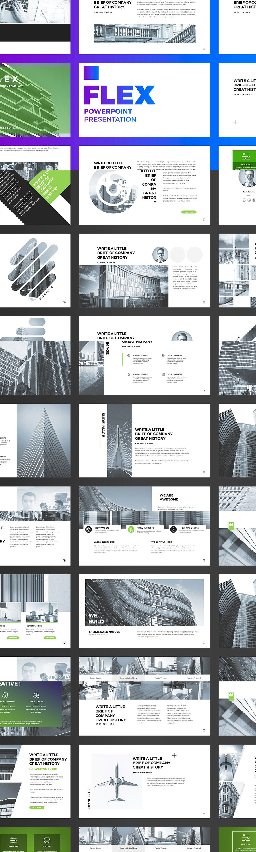 色彩个性年轻的幻灯片模版下载[pptx]插图