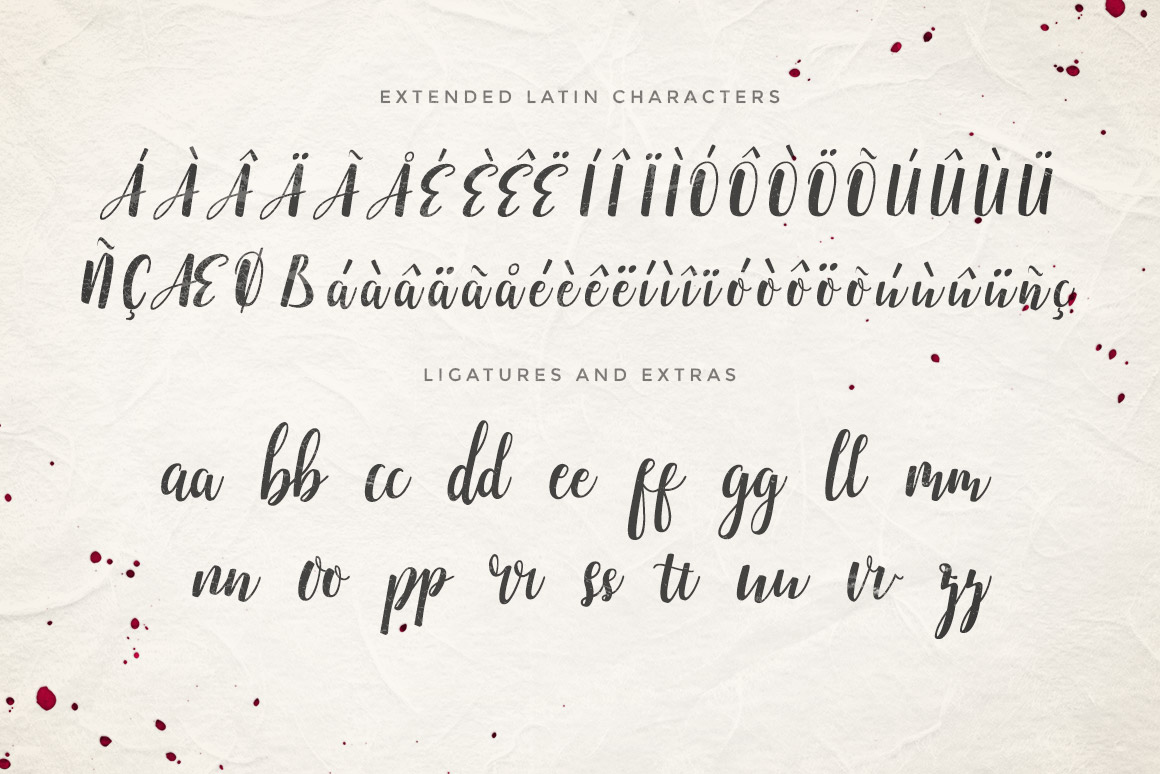 付费手写英文字体 Emellie Script Font插图(3)