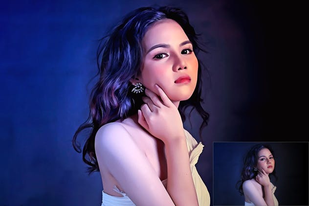 一键生成大师级油画效果PS动作 Painting Photoshop Actions插图(2)