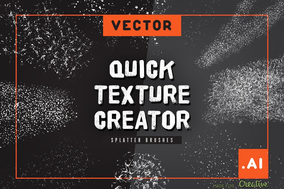 癍迹分散斑点AI笔刷 Quick Texture Creator插图