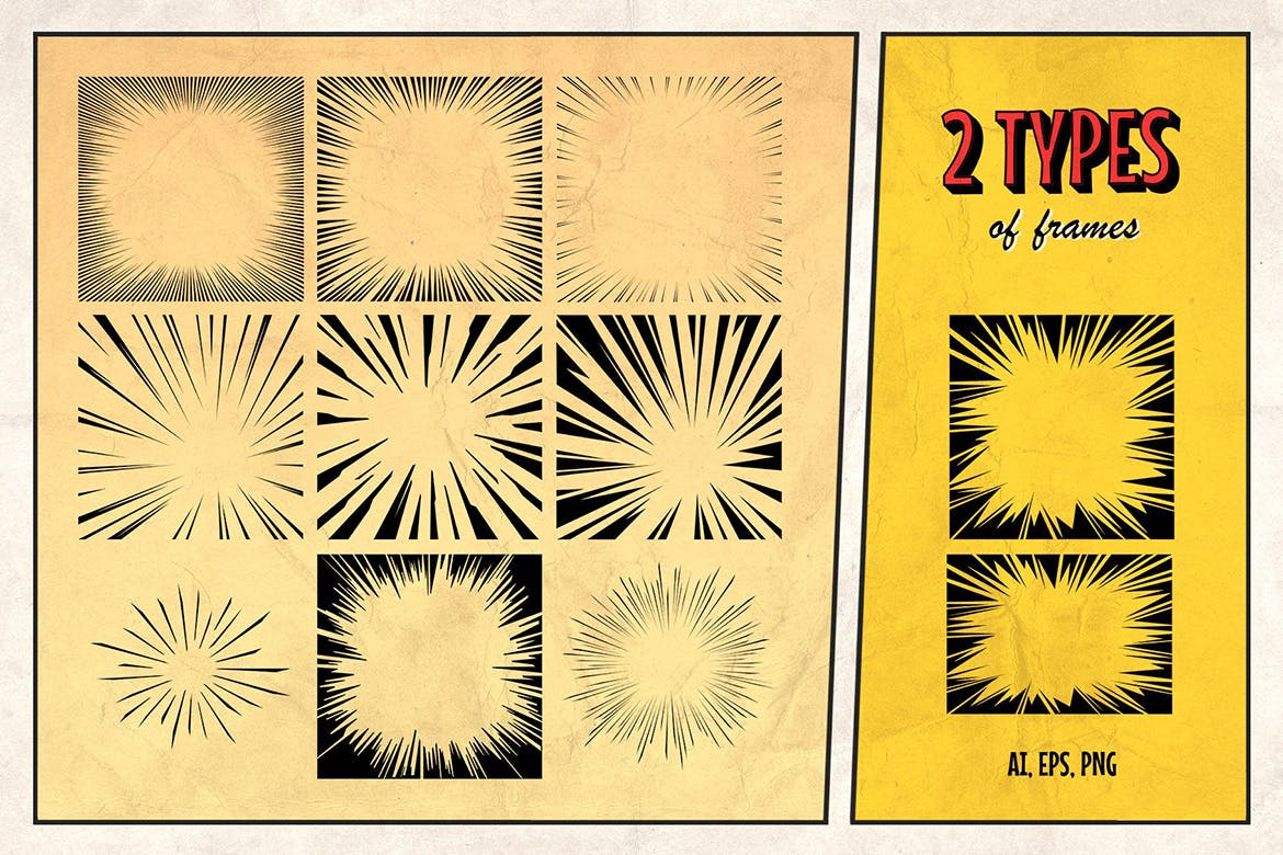 漫威&DC欧美复古漫画插画设计工具包插图(9)