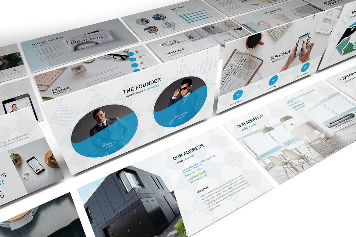 时尚高端专业的谷歌幻灯片Google Slide幻灯片powerpoint演示模版（pptx）插图(1)