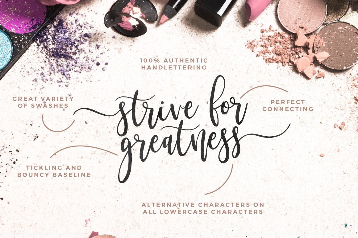 现代优美流畅书法风格英文手写字体素材库精选 Masterblush Font插图(3)