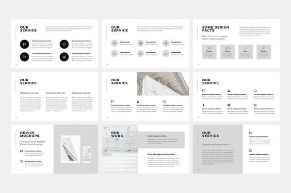 极简现代化白色系PPT模板下载[PPTX,PSD]插图(6)