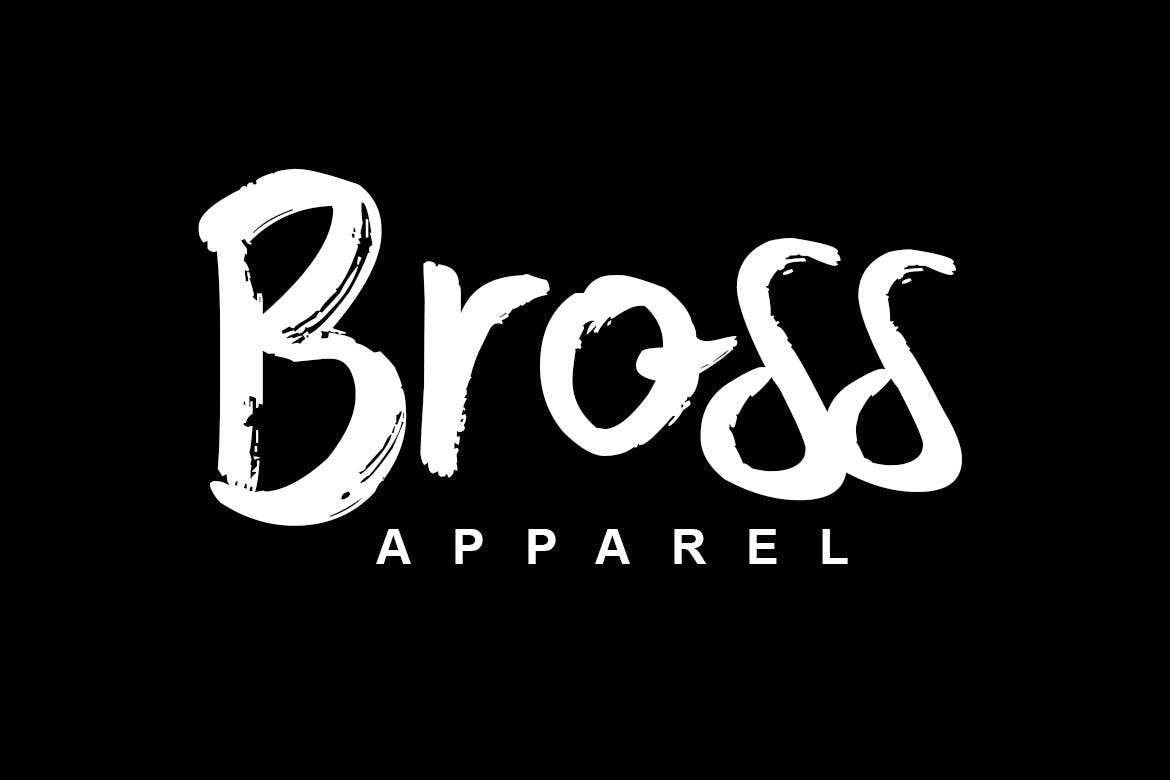 英文干笔刷豪迈风格书法字体下载 Gojira插图(3)