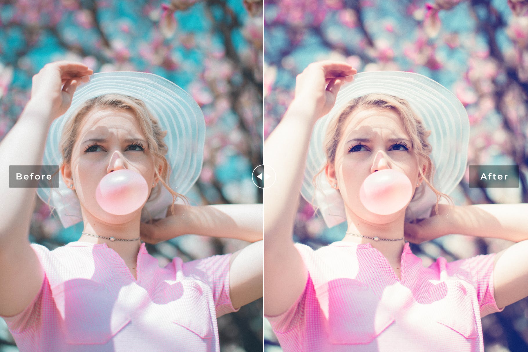 甜美可爱摄影照片后期处理LR调色预设 Cotton Candy Mobile & Desktop Lightroom Presets插图(4)
