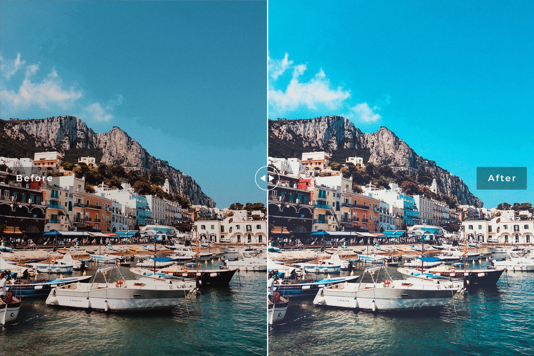丰富梦幻&褪色效果照片色调Lightroom调色预设 Capri Mobile & Desktop Lightroom Presets插图(2)