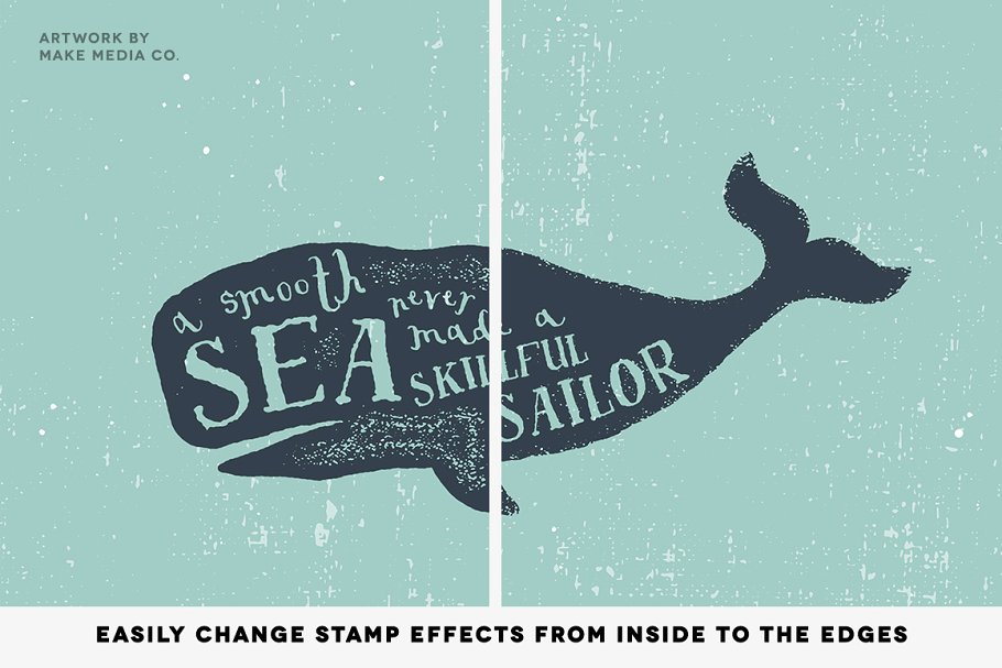 橡皮图章印刷效果图层样式 InkPad – Rubber Stamp Effects插图(3)