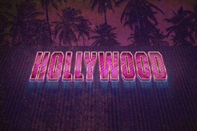 复刻80s年代文本图层样式 Back to the 80s Retro Text Effects插图(1)