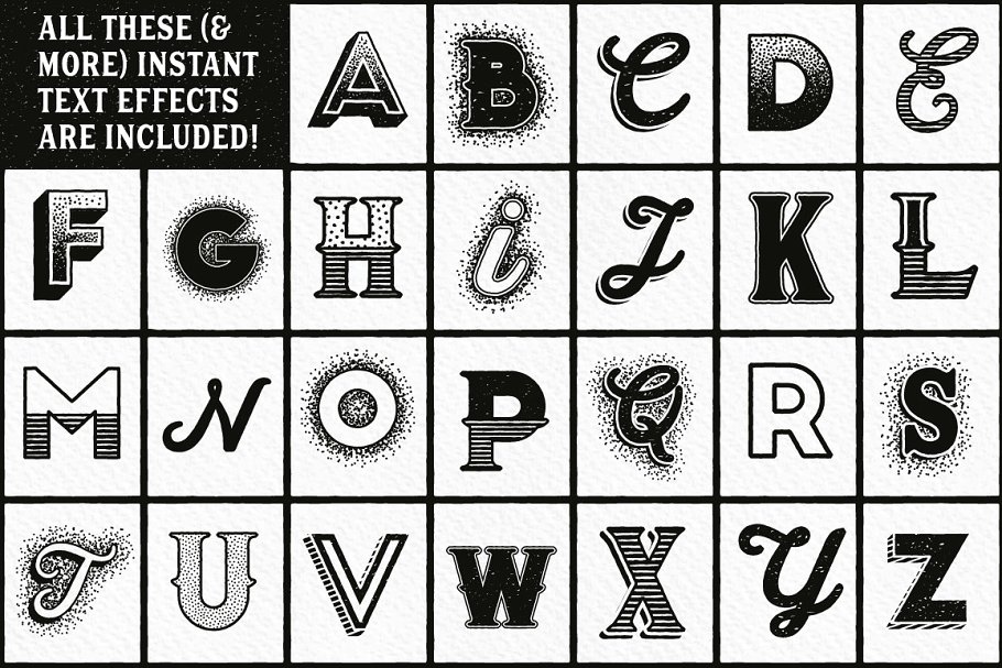 签字笔绘画装饰设计工具包 Fineliner Type Decorator’s Tool Kit插图(6)