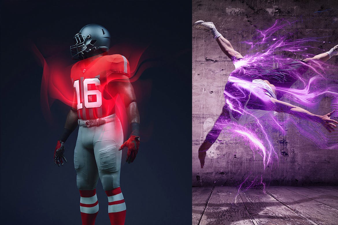 炫酷未来科技感流动波纹动画特效素材库精选PS动作 Gif Animated Luminance Photoshop Action插图(1)