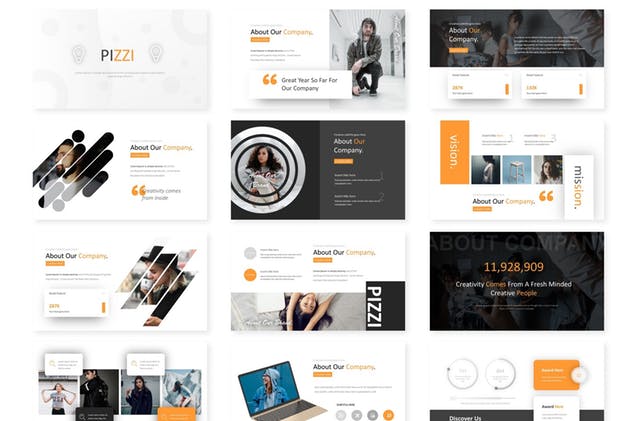 企业商务用途Google幻灯片模板 Pizzi – Google Slides Template插图(1)