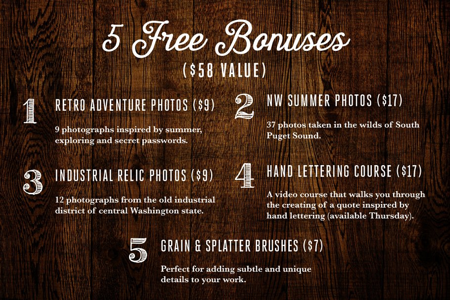 手工绘制效果图层样式合集 LetterCraft – Hand Lettering Kit插图(4)