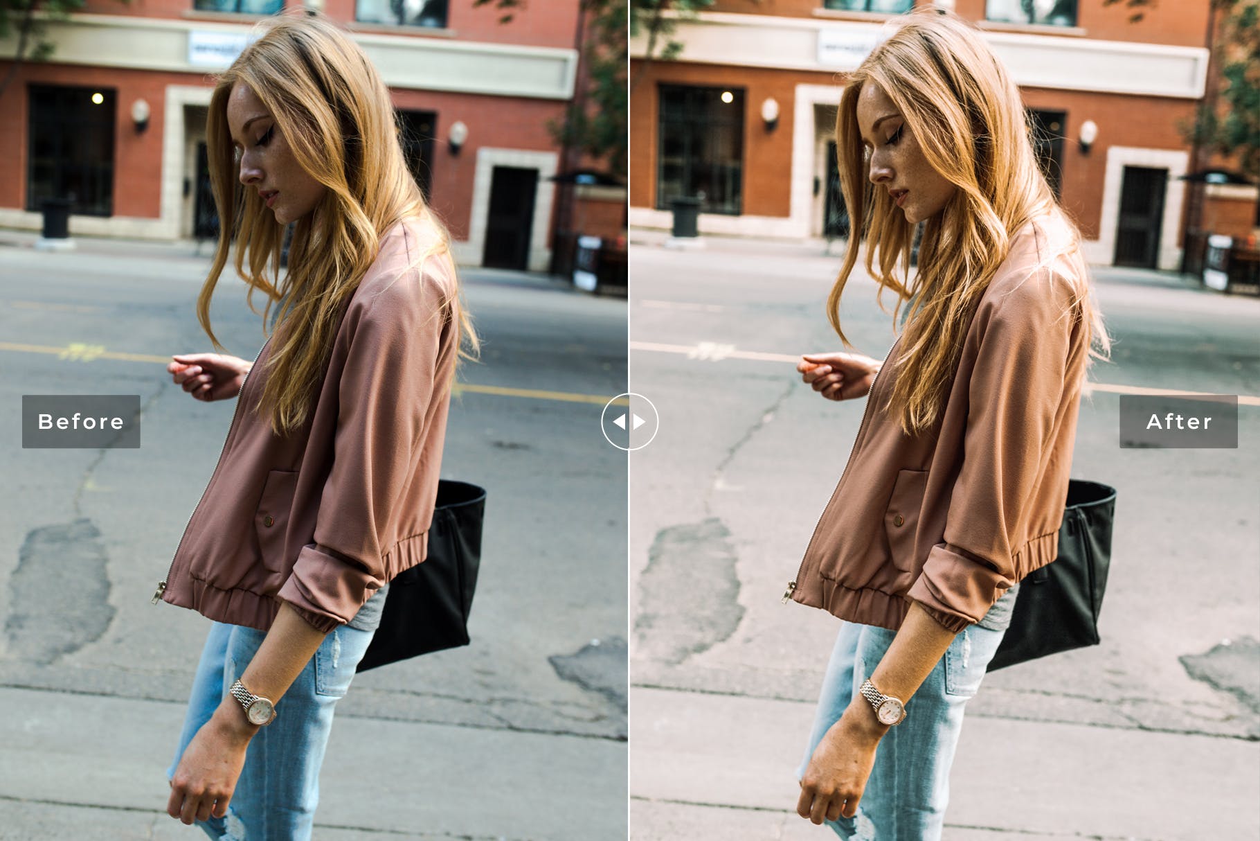 日系人物摄影后期处理暖色系调色滤镜LR预设 Mochi Mobile & Desktop Lightroom Presets插图(3)