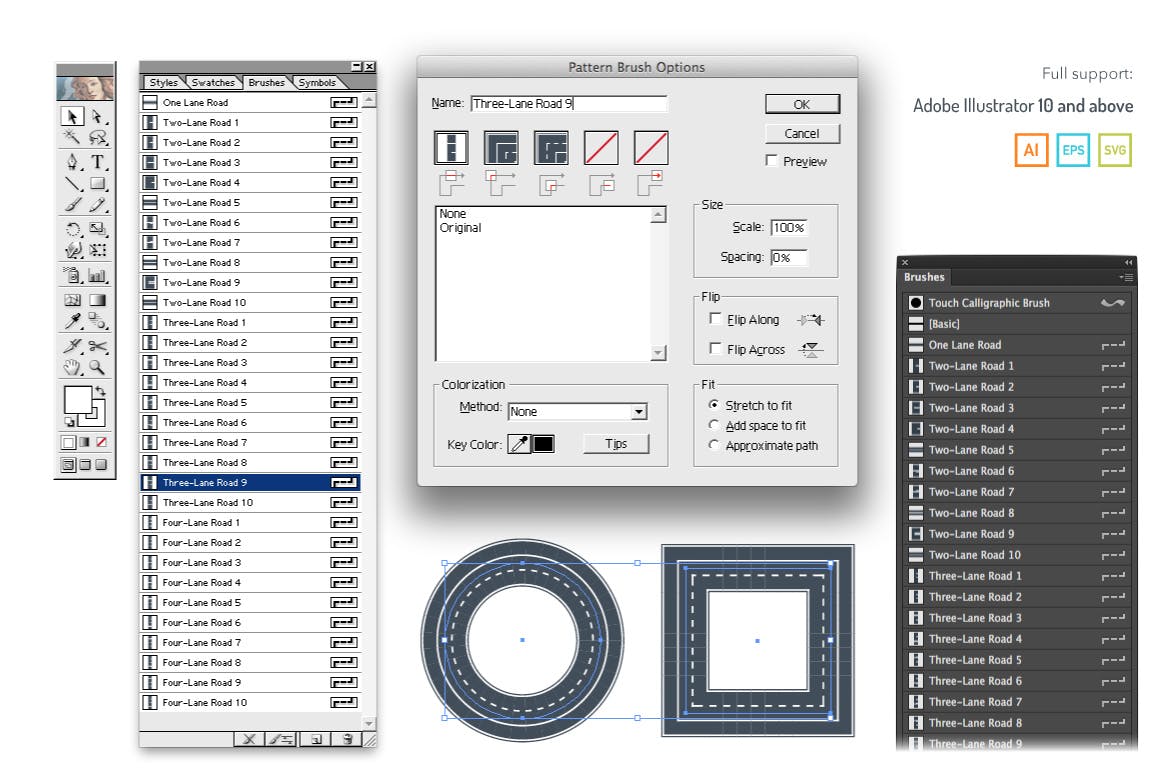 地图绘制设计AI工具包 Road Map ToolKit插图(2)