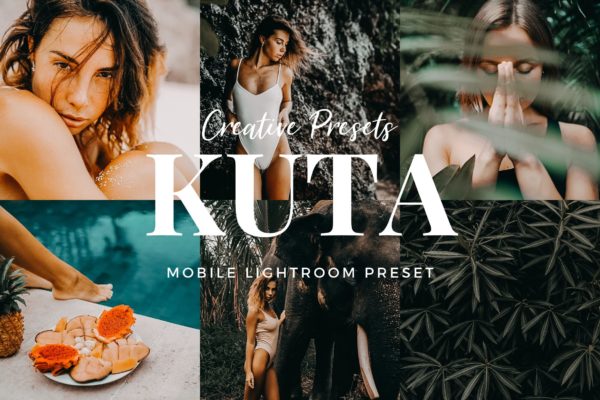 夏日照片后期调色滤镜素材库精选LR预设 KUTA – SUMMER MOBILE LIGHTROOM PRESET