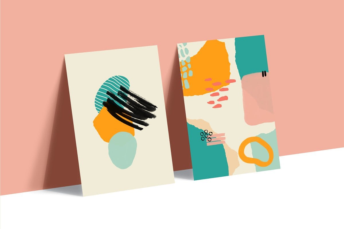 Procreate应用多种形状抽象印章笔刷素材库精选 Procreate: Abstract Stamp Brushes插图(1)