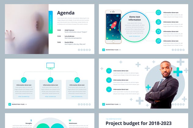 市场营销/市场规划主题Keynote演示文稿设计模板 Marketing Plan 2.0 for Keynote插图(7)