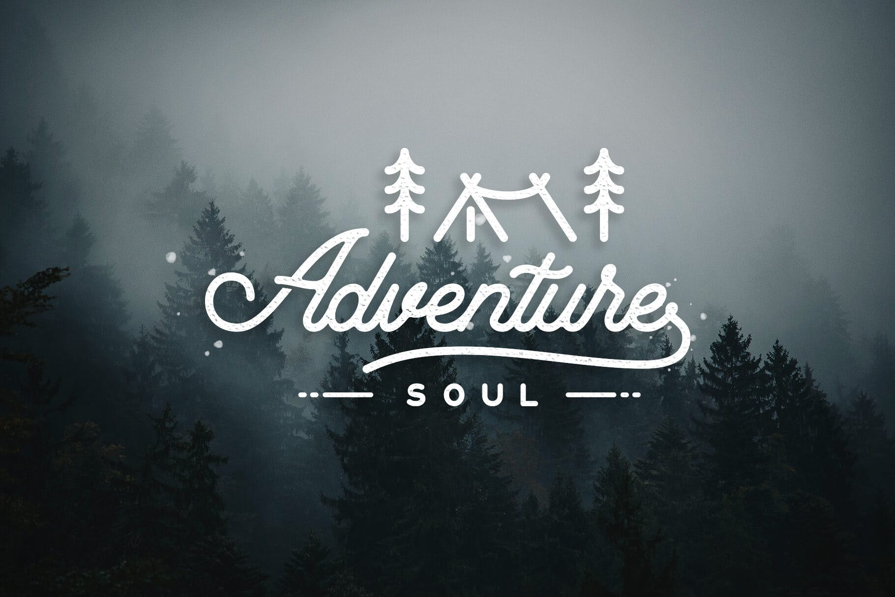 优雅圆滑可爱风格的monoline字体下载 Florista插图(1)