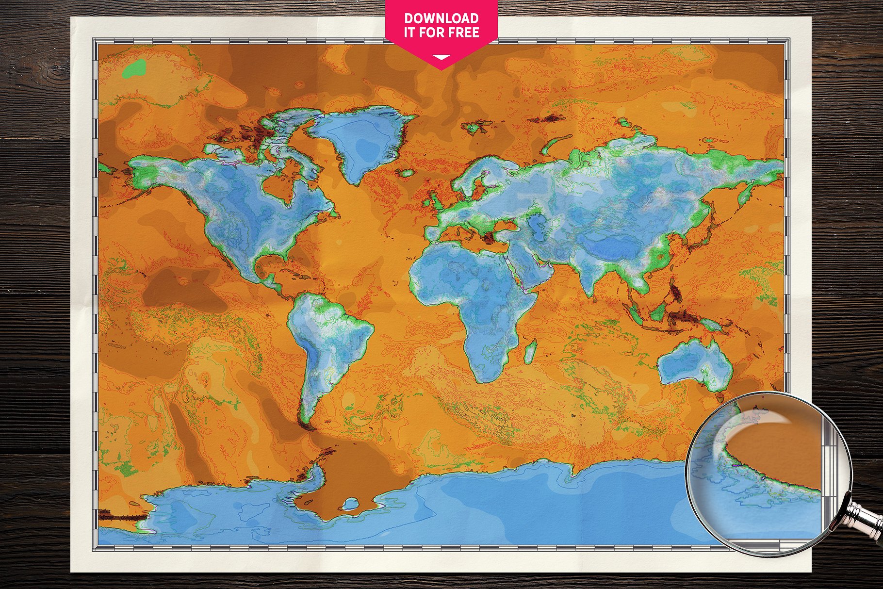 一键转换照片为创意手绘地图 IMAGE TO PHYSICAL MAP Converter插图(7)