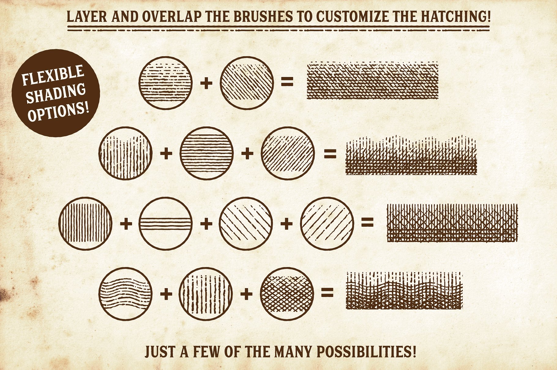 复古画笔线条艺术AI笔刷 Finest Vintage – Affinity Brushes插图(4)