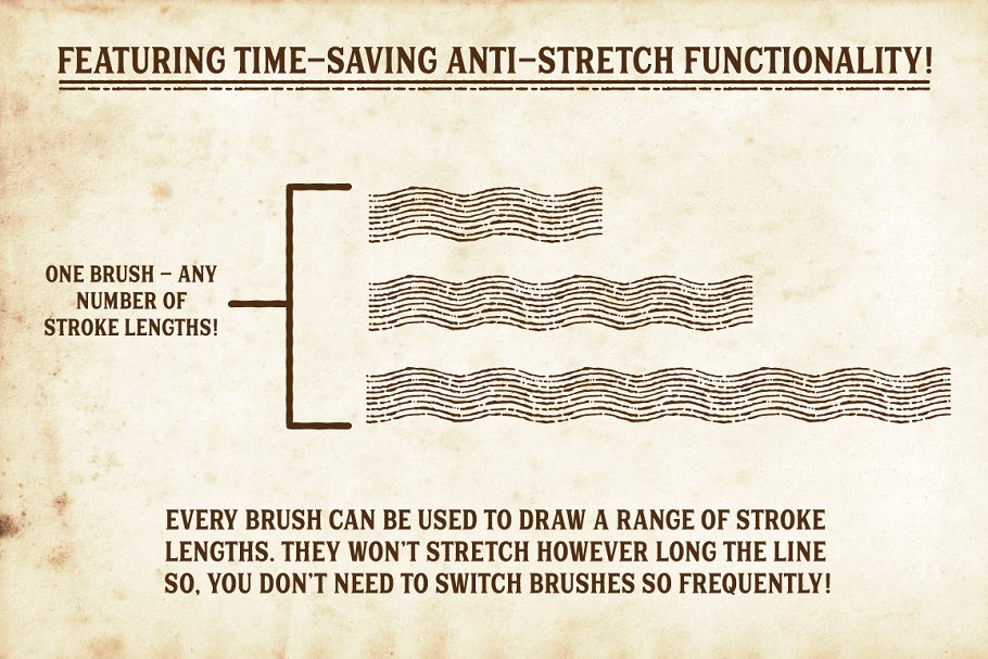 复古线条纹理AI笔刷 Finest Vintage – Illustrator Brushes插图(6)