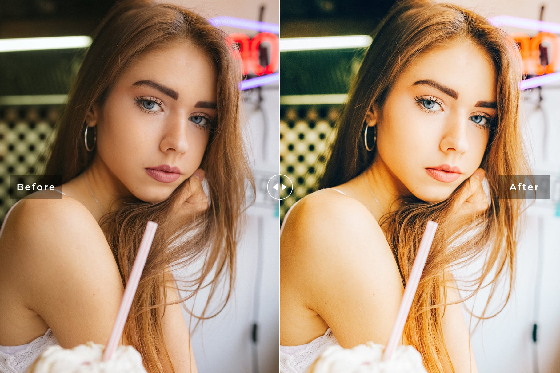 日系人物摄影后期处理暖色系调色滤镜LR预设 Mochi Mobile & Desktop Lightroom Presets插图(1)