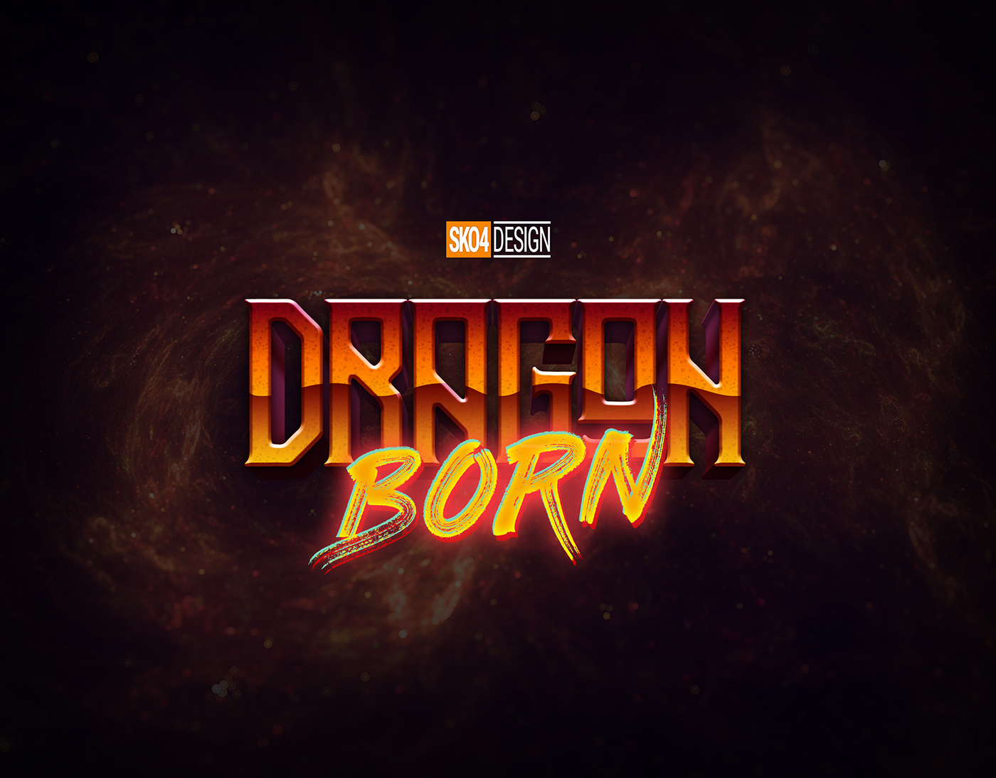 80年代复古文本质感特效PS图层样式下载插图(8)