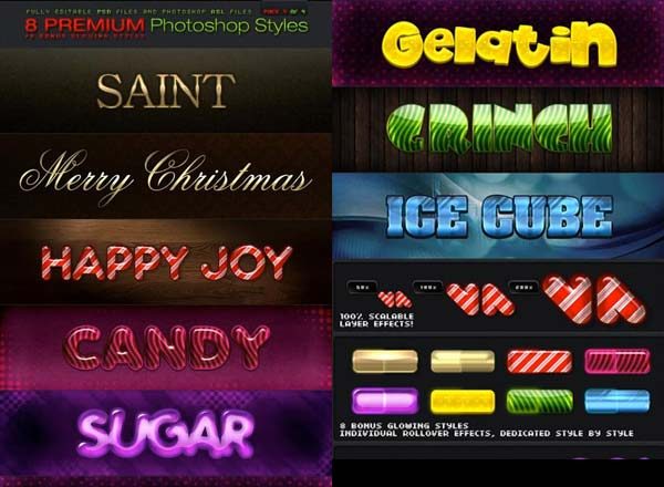 糖果味道的的photoshop图层样式文件下载[PSD]