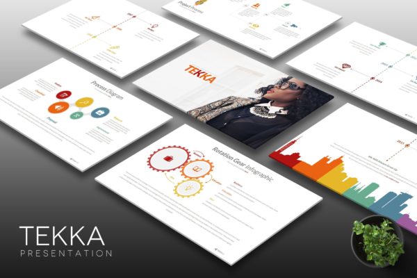 企业推介会发言稿素材库精选Keynote模板设计模板 Tekka – Keynote Template