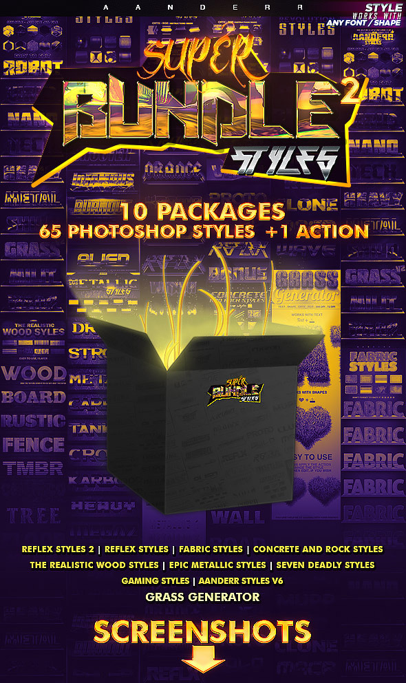 震撼+屌炸天的PS图层样式合集[PSD,868MB]插图