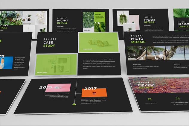 极简主义创意酷黑主题PPT幻灯片模板 Dotrakhi – Creative Minimal Powerpoint Template插图(4)