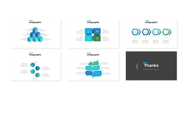 简约企业数据信息图表演示Keynote幻灯片模板 Highline – Keynote Template插图(3)