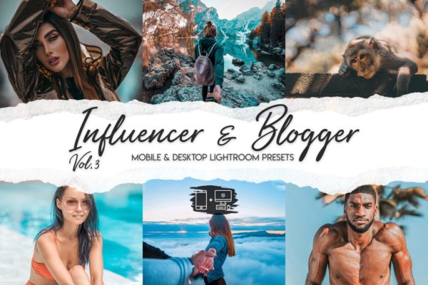 博主必备的生活&amp;旅行照片调色滤镜素材库精选LR预设v3 Influencer &amp; Blogger Vol. 3