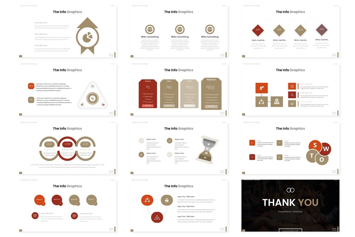 餐饮公司/业务介绍素材库精选Keynote模板模板 Our Resto – Keynote Template插图(4)